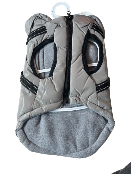 Миниатюра: Яке за кучета с качулка и цип (без ръкави) - Nunbell