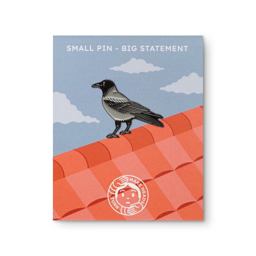 Thumbnail: Enamel Pin "Hooded Crow"