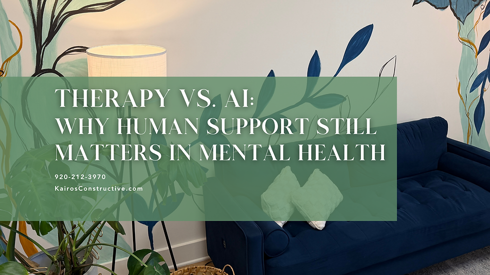 Therapy vs. AI: Why Human Support Still Matters in Mental Health