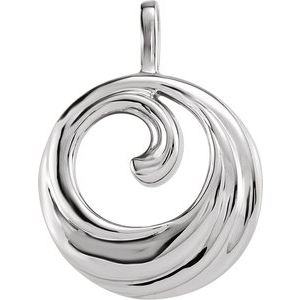 Platinum Circle Pendant