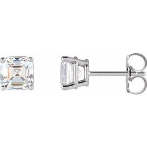 14K White 3/8 CTW Natural Diamond Earrings