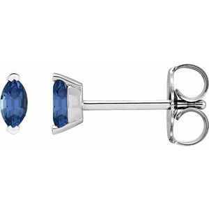 Platinum Natural Tanzanite Earrings