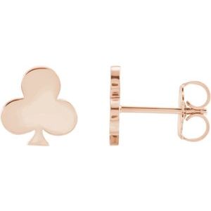 14K Rose Club Earrings