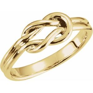 18K Yellow 6 mm Knot Ring