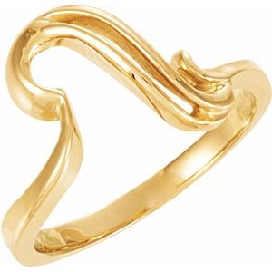 14K Yellow Freeform Ring