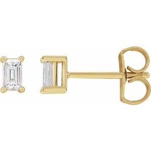 14K Yellow 1/5 CTW Lab-Grown Diamond Stud Earrings