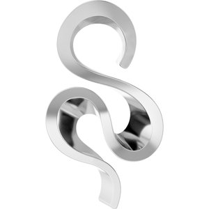 Platinum Freeform Pendant