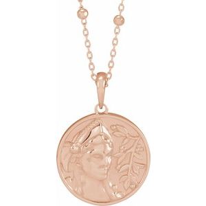 14K Rose Athena 18 Necklace"