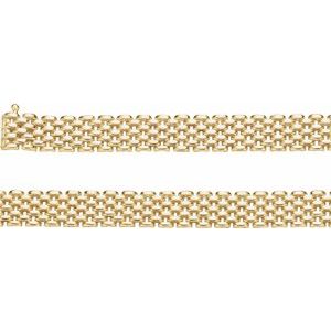14K Yellow 10.25 mm Panther 17 Chain"
