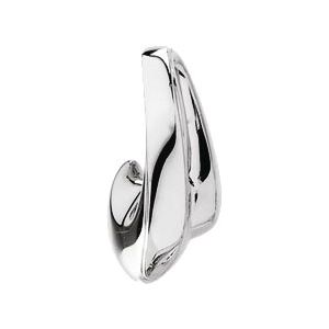 14K White Slide Pendant