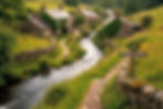 Where two watersmeet before running through the hamlet. An Ai image by SPN