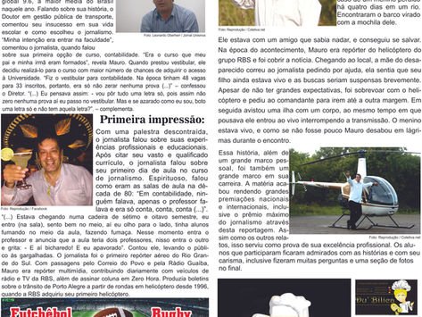 Primeira atividade: Reprodução de uma página de jornal impresso (2016)