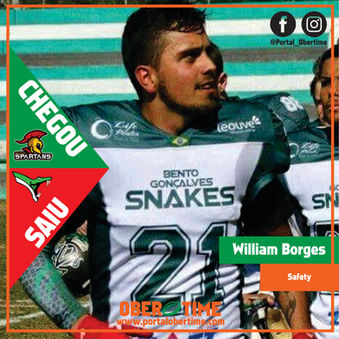 Gravataí Spartans anuncia reforço para a disputa do Campeonato Gaúcho
