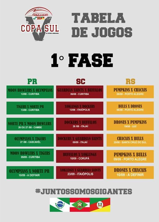 Tabela de jogos | Foto: Divulgação FGFA