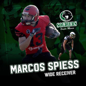 Ex-Wide Receiver do Timbó Rex é o novo reforço do Soldiers