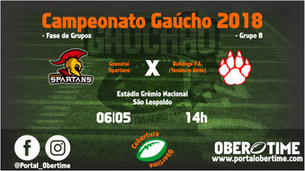 (06/05) - Pré - Jogo: Spartans X Bulldogs - Gauchão 2018