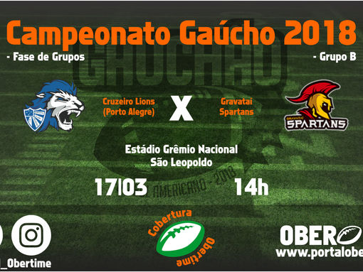 (17/03) - Pré - Jogo: Lions X Spartans - Gauchão 2018
