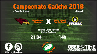 (21/04) - Pré - Jogo: Ximangos X Buriers - Gauchão 2018