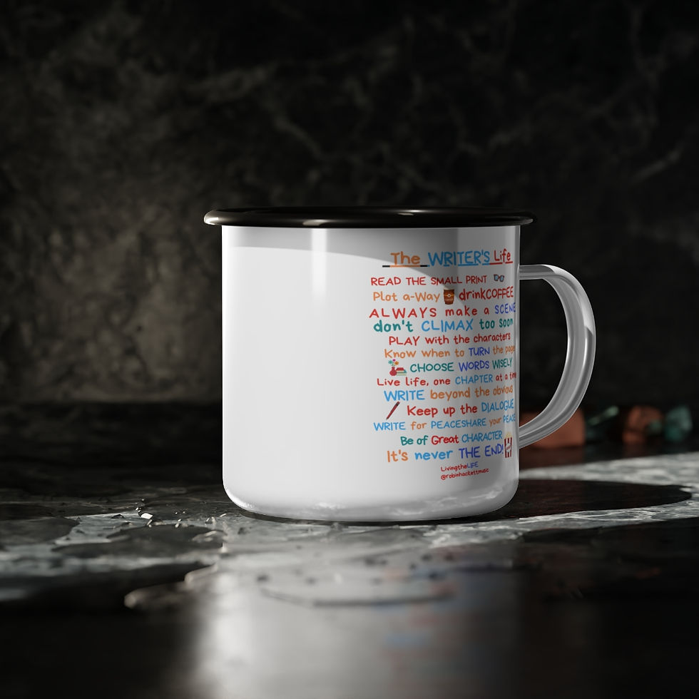 Thumbnail: The Writer's Life Enamel Camp Cup