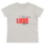 Thumbnail: What would Love Do Women's Midweight Cotton Tee