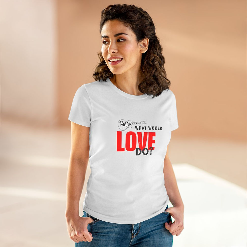 Thumbnail: What would Love Do Women's Midweight Cotton Tee
