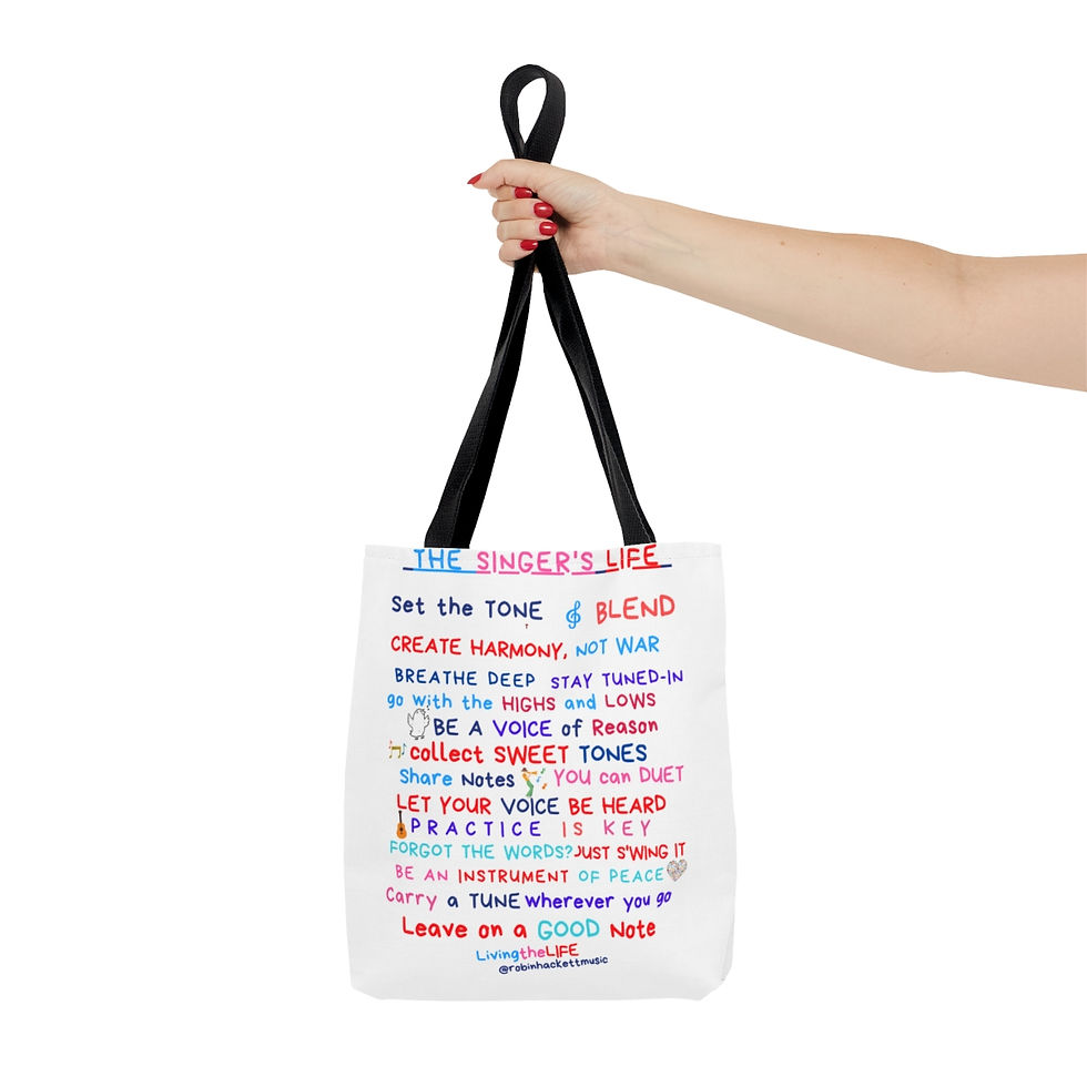 Thumbnail: The Singer's Life Tote Bag