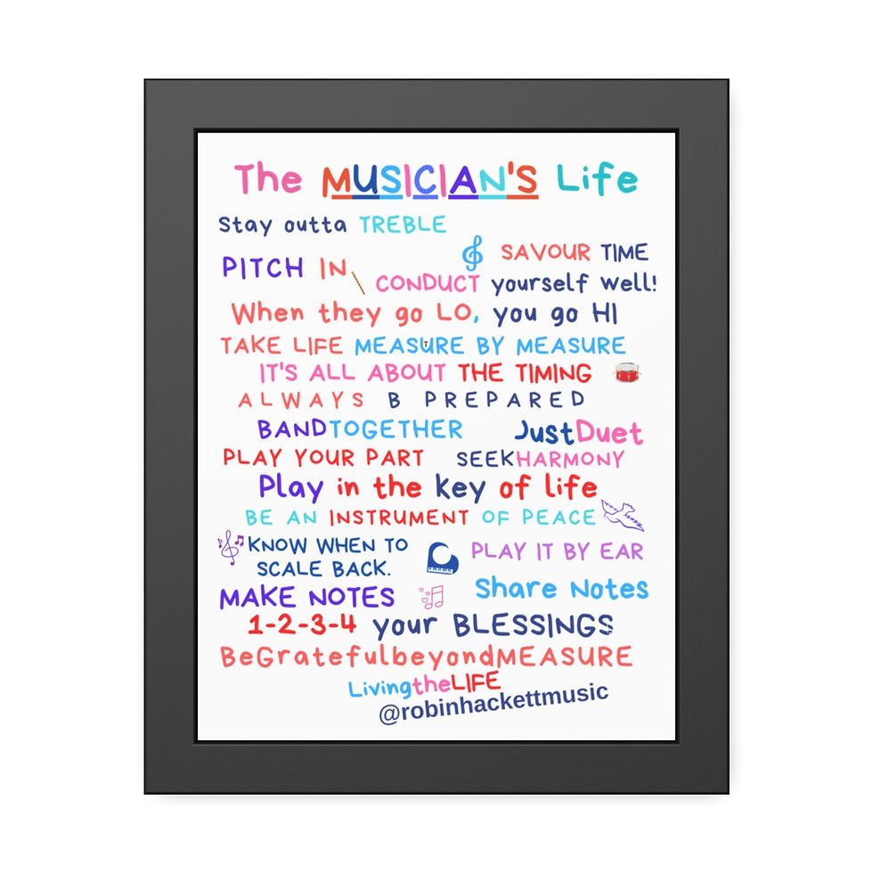 Thumbnail: The Musician's Life Framed Paper Posters