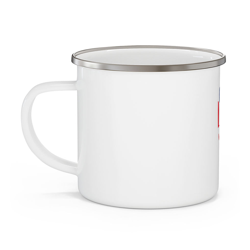 Thumbnail: Love is What We're Here for Enamel Coffee Mug. 10010 - Robin Hackett