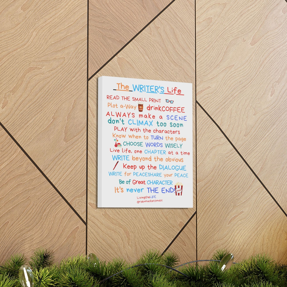 Thumbnail: The Writer's Life Canvas Poster
