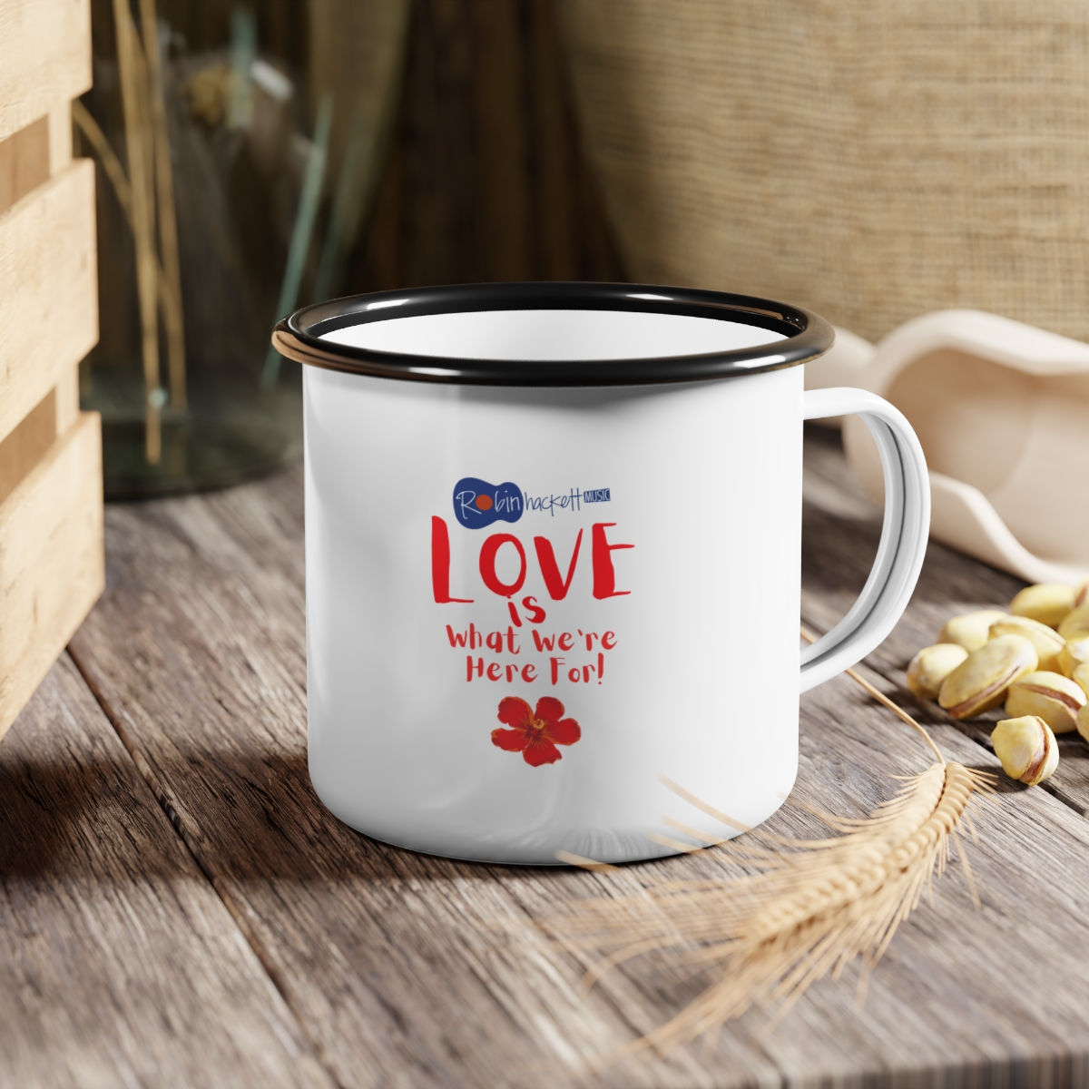 Love is What We're Here for Enamel Camp Cup