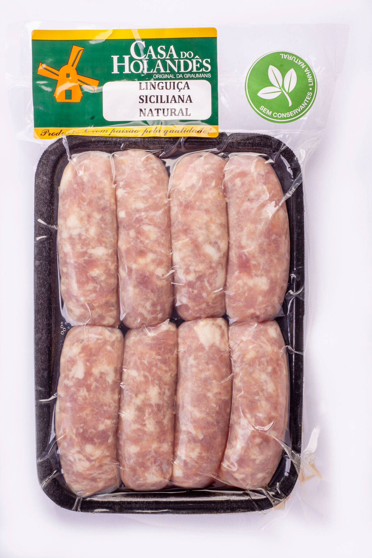 Linguiça de Carne Suína com Limão Siciliano (Sem Conservantes)