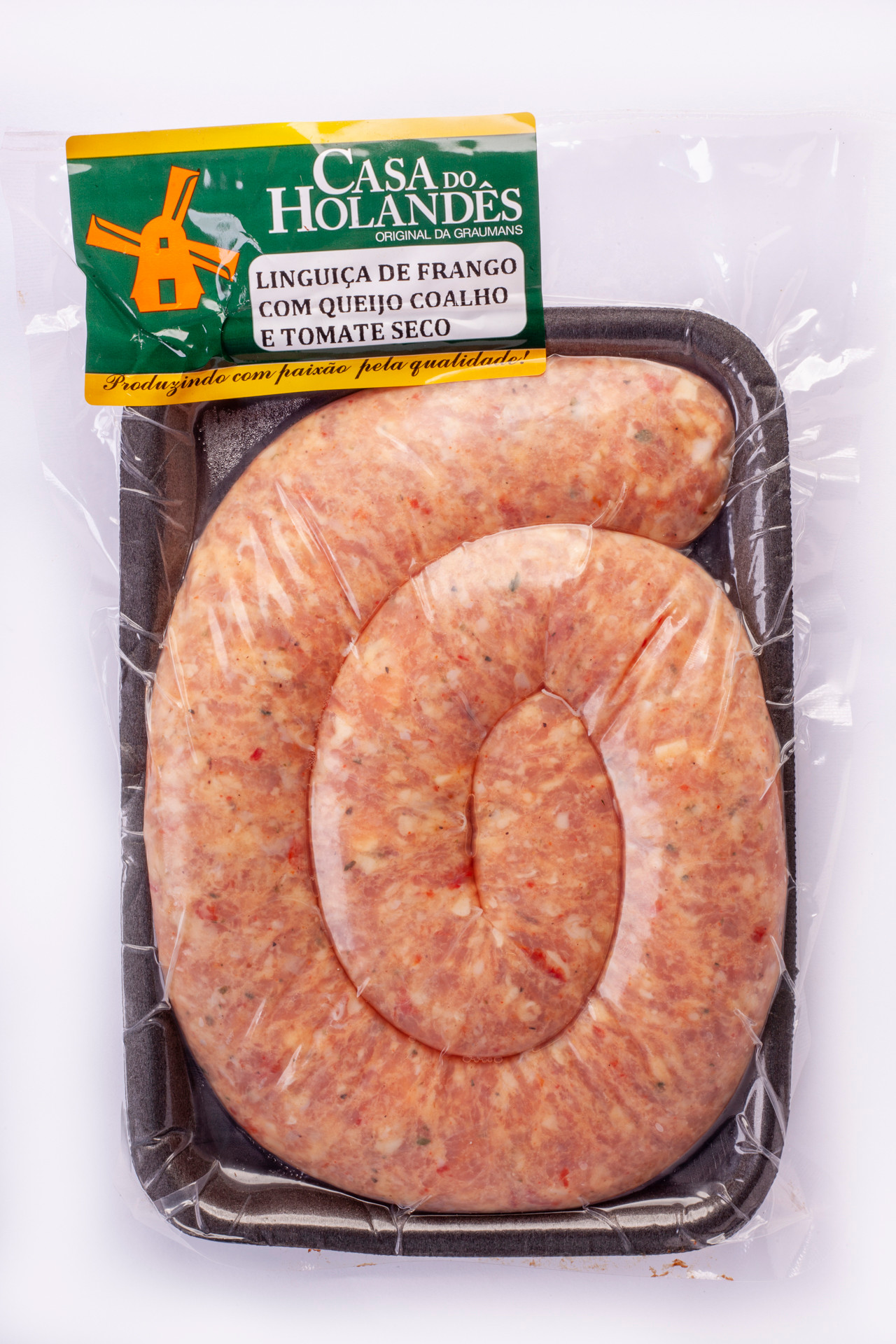 Linguica De Frango Com Queijo Coalho E Tomato Seco