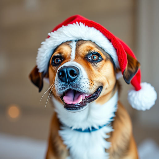 Dog wearing Santa hat.jpg