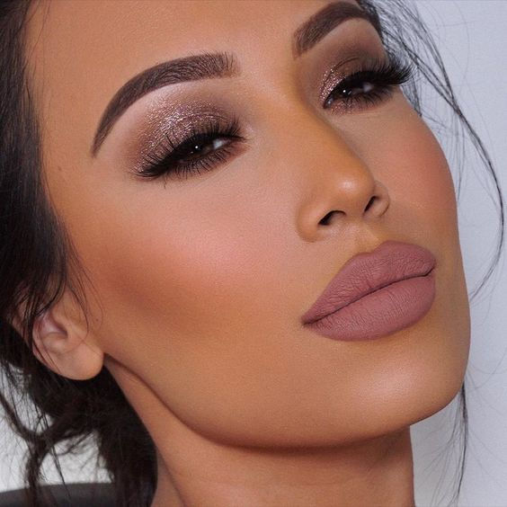 shimmer eye makeup bridal 2021 matte lip