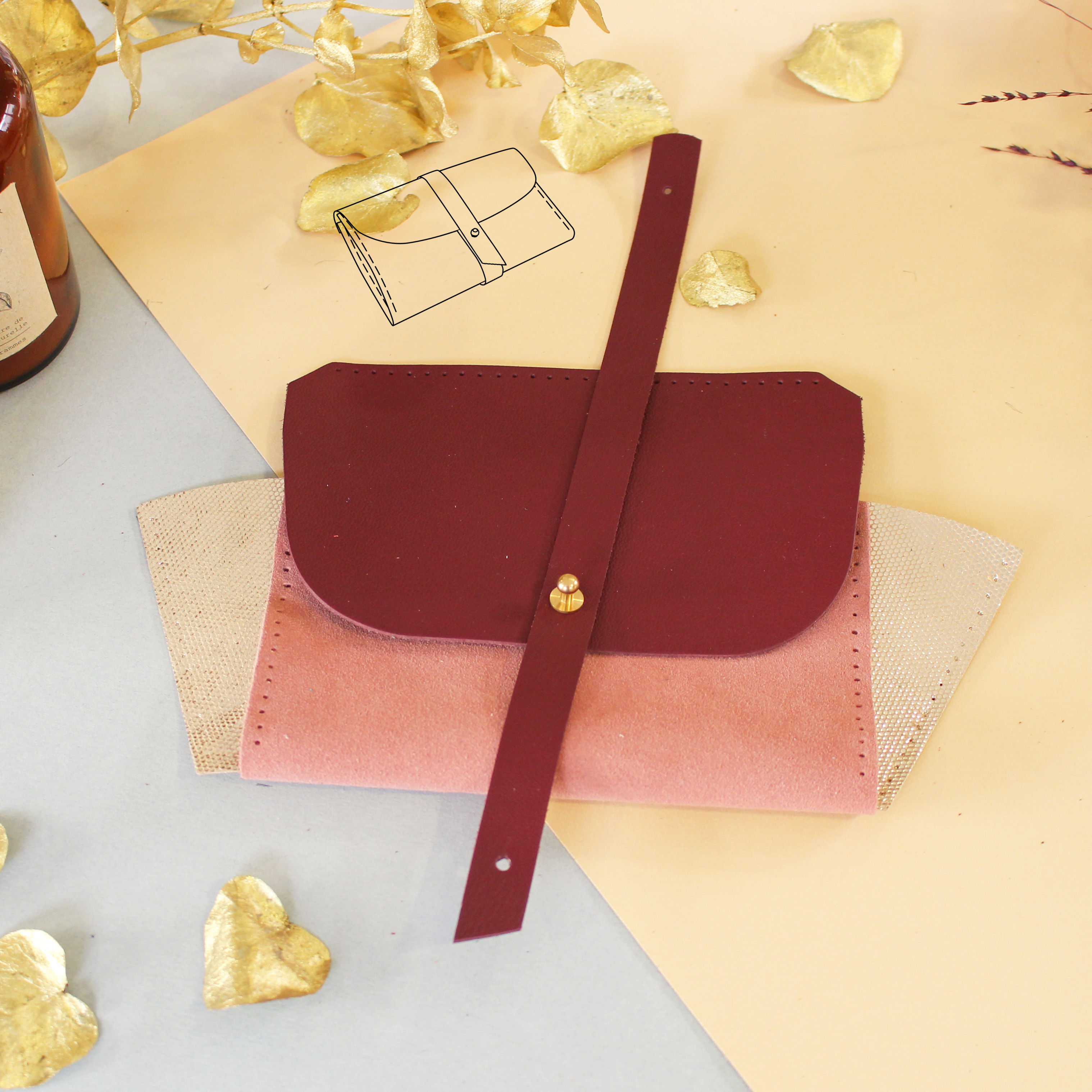 KIT PORTEFEUILLE - "Pause fika à Stockholm"