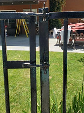 gate latch harware repair
