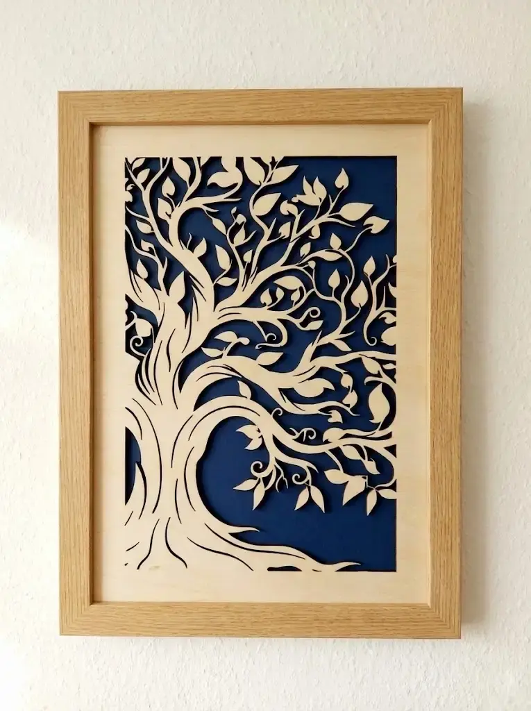 Miniature : Décoration Murale "Souffle de Nature" – Arbre en Bois de Tilleul