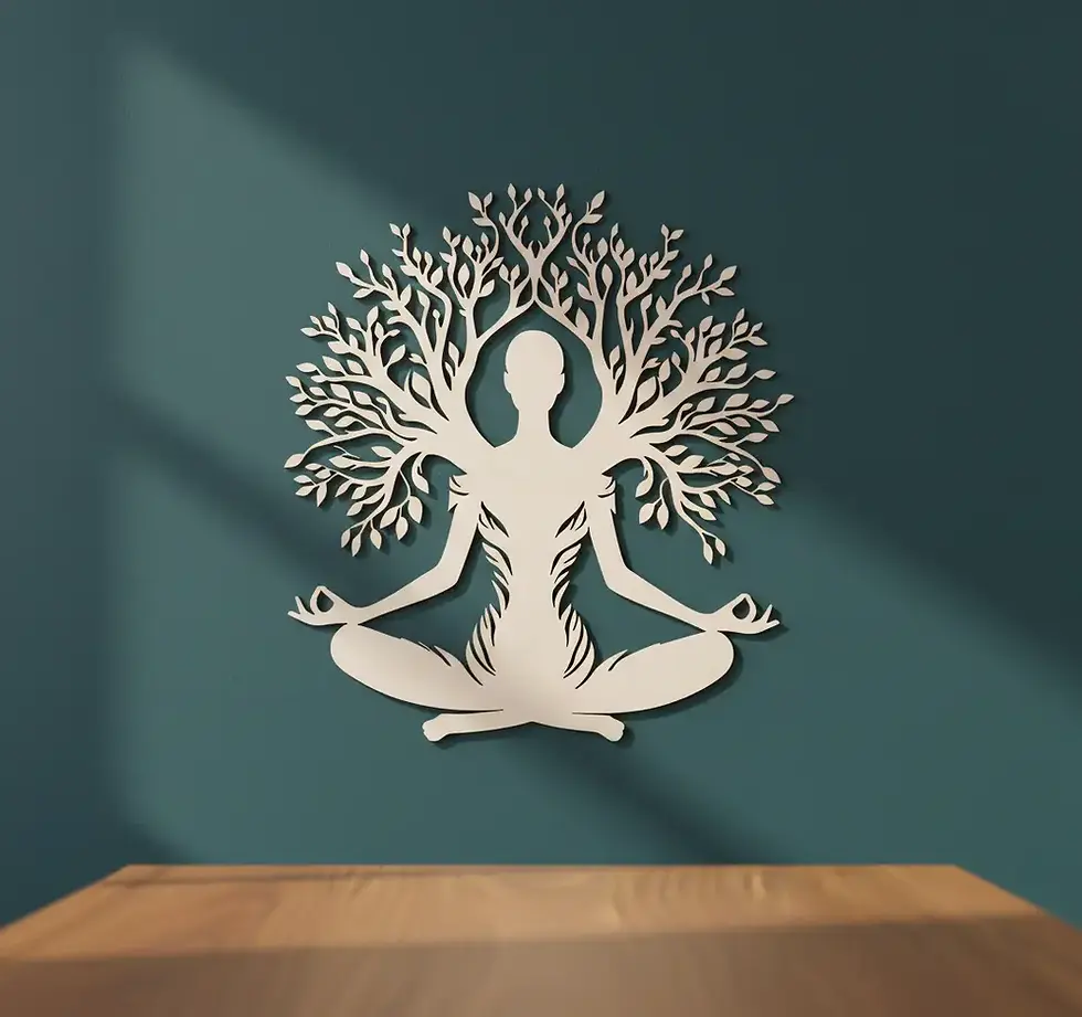 Miniature : Arbre de Vie Méditation – Décoration Murale en Bois de Tilleul