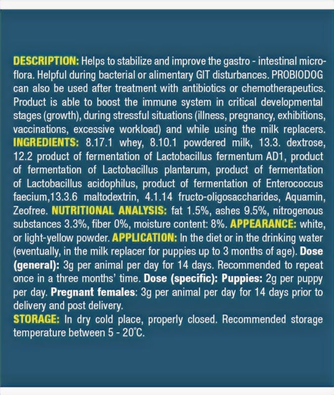 Miniatúra: PROBIODOG Premium – Advanced Probiotics for Dogs