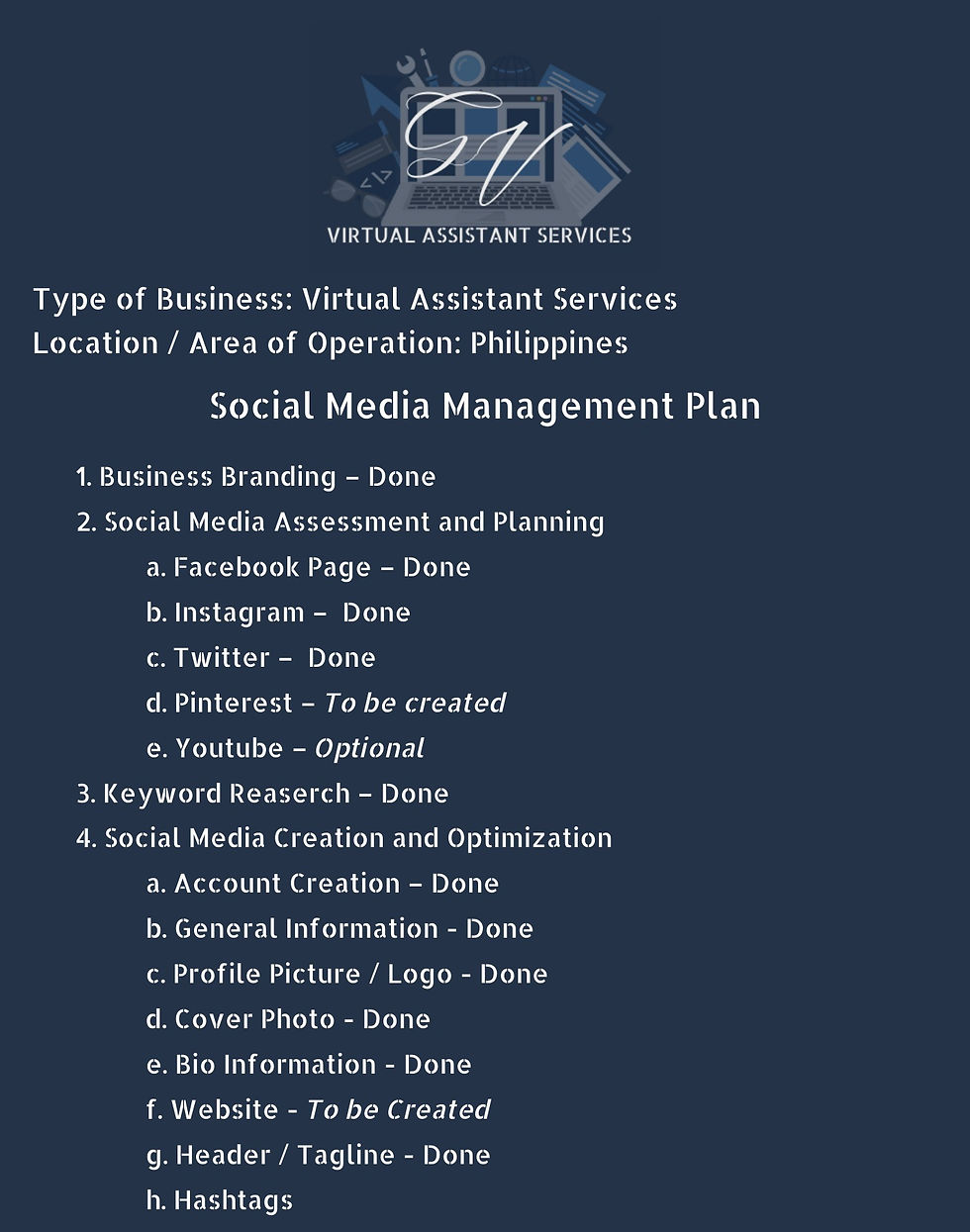 Social Media Management Plan 1
