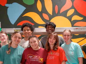 PATH Foundation interns bring color and community to Carver Center with new mural