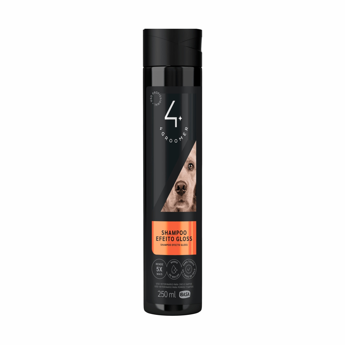 Shampoo efecto gloss para perros y gatos Ibasa