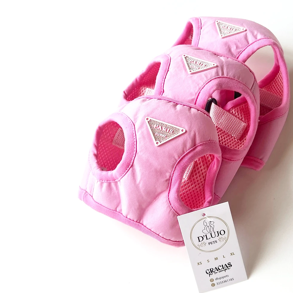 pechera para perra Pink Paris Glam