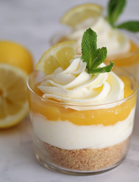 Lemon cheesecake toetje