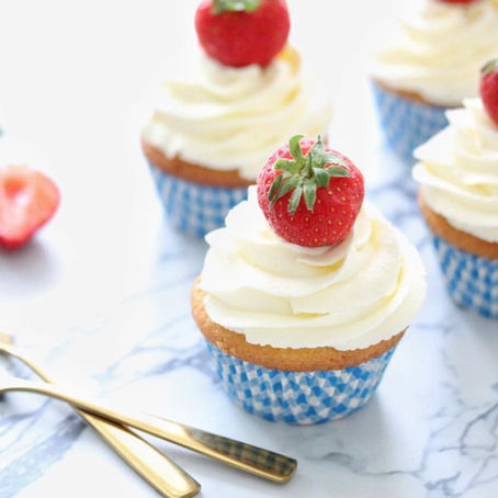 Rood - wit - blauw koninklijke cupcakes