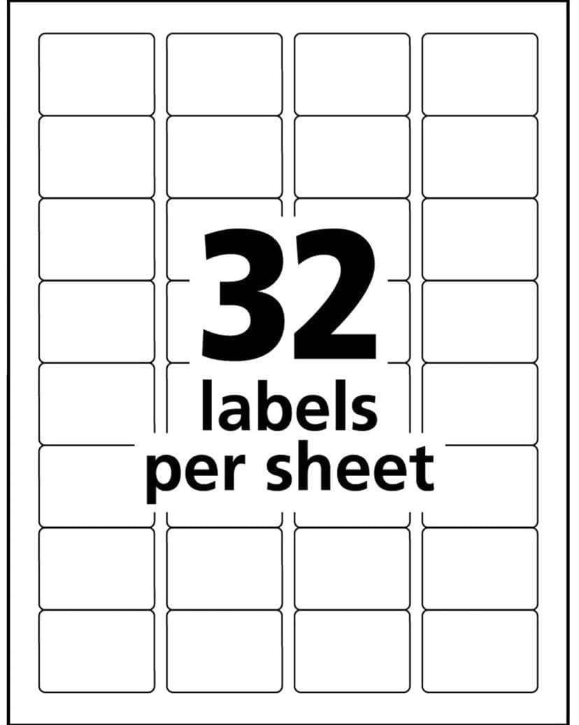 160 Labels (32 to a sheet)