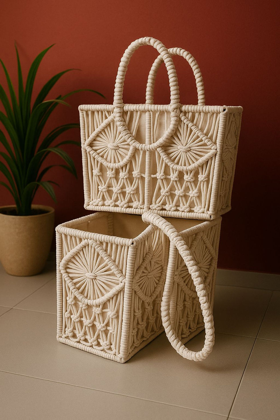 Earth Tide Macramé Bag