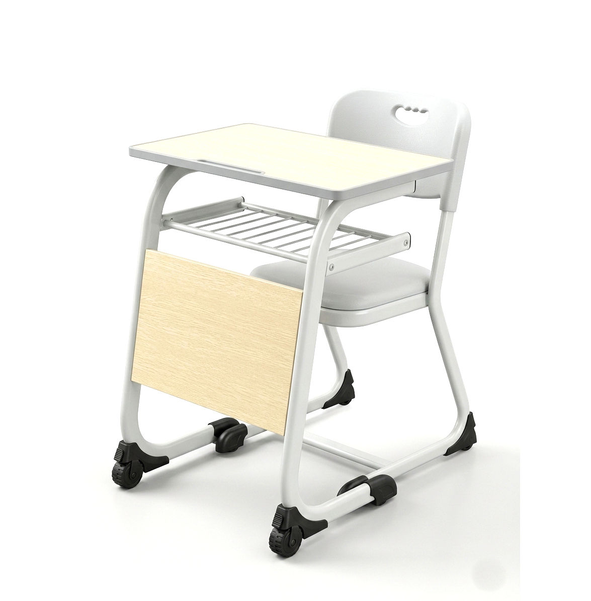 Single Student Study Desk and Chair Combo