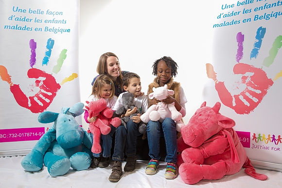 Justine Henin and the kids