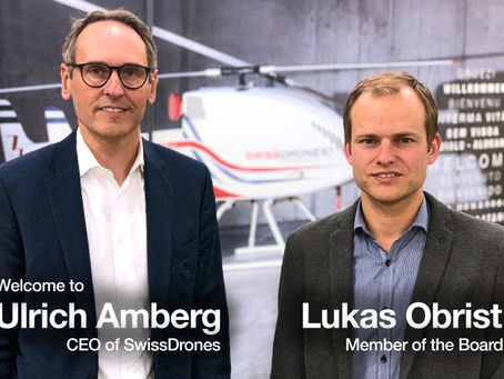  SwissDrones announces the on-boarding of its new CEO Ulrich Amberg